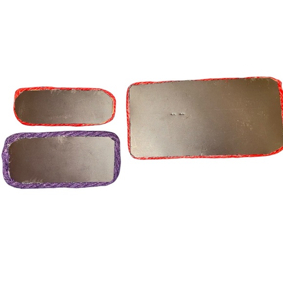 Handmade punch needle magnets. Set of 3. - Picture 2 of 3